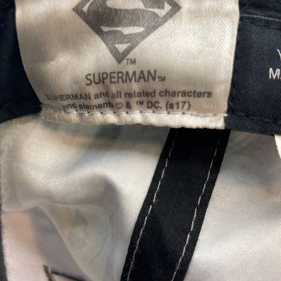 Superman Hat Cap Snapback Youth Boys Kids Gray Red DC Comics Adjustable Logo - Picture 6 of 8